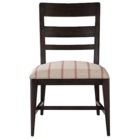 Hillside Ladderback Side Chair with Upholstered Seat